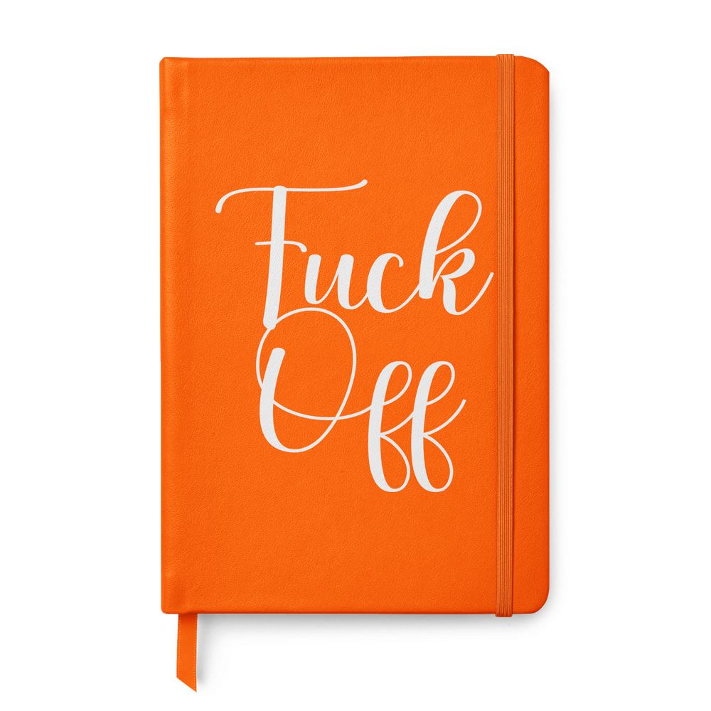 Fuck off Leather Style Notebook #1 image